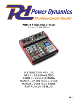 Power Dynamics PDM-X Series Music Mixer Le manuel du propriétaire