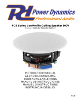 PowerDynomics FCS Series LowProfile Ceiling Speaker 100V Le manuel du propriétaire