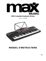 MaxMusic KB8 Electronic Keyboard 49-keys Le manuel du propriétaire
