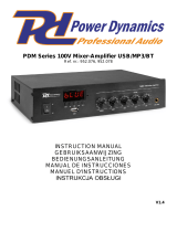 Power Dynamics PDM45 Le manuel du propriétaire