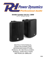 Power Dynamics 100.060 DS50A Speaker Set Le manuel du propriétaire