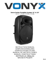 Vonyx Verve38 Portable Sound System 12” Le manuel du propriétaire