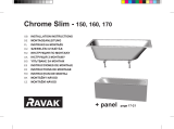 RAVAK Chrome Slim bathtub Guide d'installation