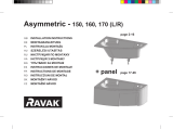 RAVAK Asymmetric bathtub Guide d'installation
