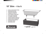 RAVAK 10° Slim bathtub Guide d'installation