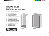 RAVAK Pivot PDOP1 shower door Guide d'installation