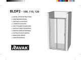 RAVAK Blix BLDP2 shower door Guide d'installation