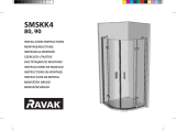 RAVAK SmartLine SMSKK4 shower enclosure Guide d'installation