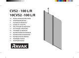 RAVAK 10CVS2 bath screen Guide d'installation