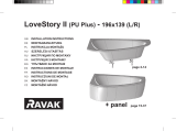 RAVAK LoveStory II bathtub Guide d'installation