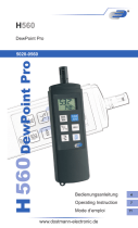 Dostmann H560 DewPoint Pro Digital Thermo-Hygrometer Manuel utilisateur