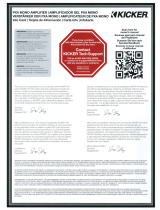 Kicker PXA Series Mono Amplifier Le manuel du propriétaire