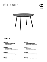 EKVIP 021168 Table Manuel utilisateur
