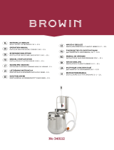 BROWIN 340112 Distiller and Pressure Cooker 2 in 1 Le manuel du propriétaire