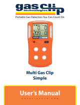 Gas Clip Technologies UM-MGC-S Portable Gas Detector Manuel utilisateur