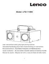 Lenco LFM-110BK Dual Matrix Party Light and Fog Machine Manuel utilisateur