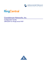 Grandstream GRP260X RingCentral IP Phone Guide d'installation