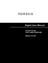 VORSCH ZC-D6 FHD1080P Webcam Manuel utilisateur