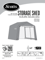 Scotts 70494 Storage Shed 8 x 8 x 8’ Green Peak Manuel utilisateur