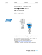 Endres+Hauser KA Micropilot FMR63B PROFIBUS PA Short Instruction