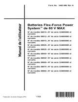 Toro Flex-Force Power System 8.0Ah 60V MAX Battery Pack Manuel utilisateur