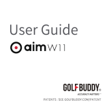 Golfbuddy aim W11 Manuel utilisateur