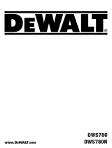 DeWalt DWS780 Manuel utilisateur