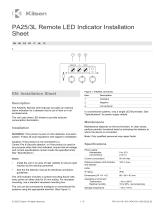 Kilsen PA25/3L Remote LED Indicator Guide d'installation