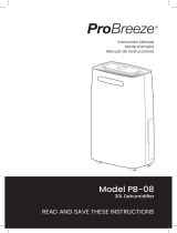 ProBreeze PB-08 20L Dehumidifier Manuel utilisateur