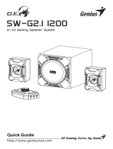 Genius SW-G2.I I200 2.1 Channel 45 Watts RMS Gaming Woofer Speaker System Mode d'emploi