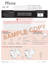 Pfister 0X8 Valve JX8-410PPF Specification and Owner Manual