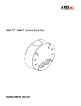 Axis TQ1602-E Conduit Back Box Guide d'installation