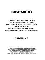 Daewoo 32DM54HA Colour Television Manuel utilisateur