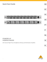 Behringer HA8000 Guide de démarrage rapide