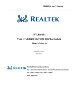 Realtek RTL8852B M.2 1216 Combo Module Manuel utilisateur