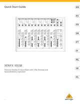 Behringer XENYX 1003B Guide de démarrage rapide