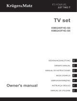 Kruger Matz FHD Smart TV Le manuel du propriétaire