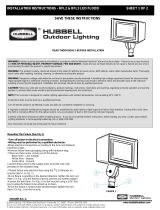 Hubbell Outdoor Lighting RFL2/RFL3 Guide d'installation