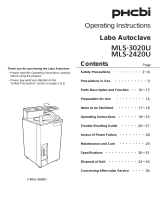 Phcbi MLS-2420U Mode d'emploi