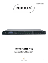 Nicols REC DMX 512 Manuel utilisateur
