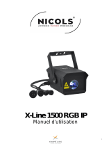 Nicols X-line 1500 RGB IP Manuel utilisateur
