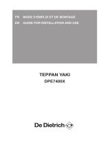 De Dietrich DPE7400X-01 Le manuel du propriétaire