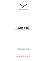 Beyerdynamic MC 930 Stereo Set Manuel utilisateur