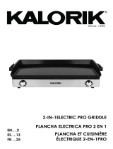 KALORIK Pro Double Griddle and Cooktop Manuel utilisateur