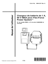 Toro Flex-Force Power System 1 AMP 60V MAX Battery Charger Manuel utilisateur