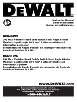 DeWalt DCG416VSB Manuel utilisateur