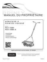 Brinly 18″ Push Spike Aerator with 3D Galvanized Steel Tines Le manuel du propriétaire