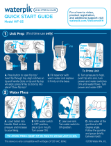 Waterpik Whitening Professional Water Flosser Guide de démarrage rapide