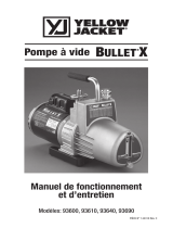 Yellow Jacket BULLET®X 7 CFM Vacuum Pump Manuel utilisateur