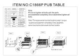 Baxton Studio CA1802-Walnut/Grey-5PC-Set Assembly Instructions